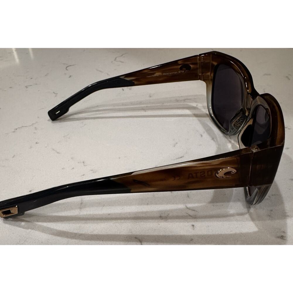 COSTA DEL MAR wahoo/silver mirror WATERWOMAN polarized 580P sunglasses - Picture 6 of 9